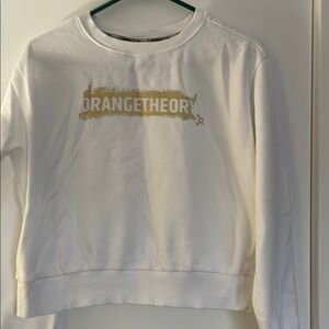 Orange Theory NWOT white sweatshirt size Smalll